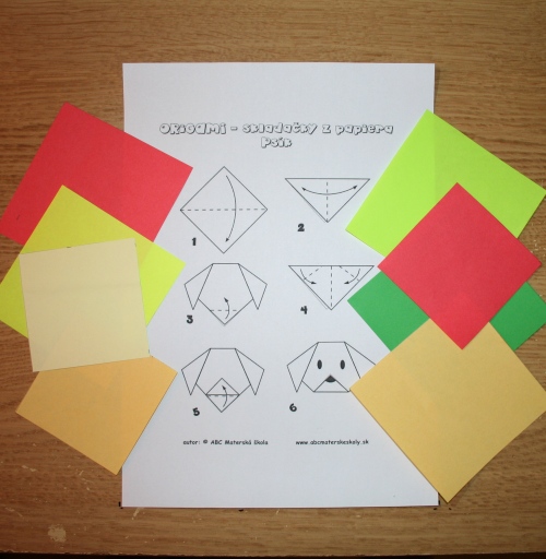 origami psík