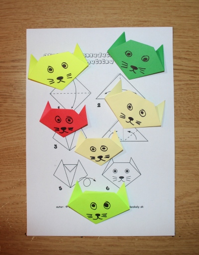 origami mačka