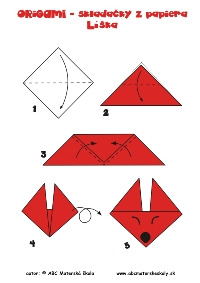origami líška