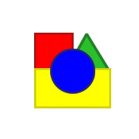 geometrické tvary, kruh, štvorec, trojuholník, obdĺžnik