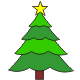 Vystrihovačka vianočný stromček 