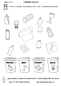 triedime odpadky - papier, sklo, plasty, kov, kde čo patrí