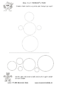 Ktorá guľa je navyše - pracovný list z ABC materská škola