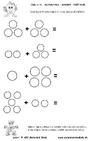 Rôznorodé predmety - matematika  - pracovný list z ABC materská škola