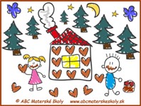 medovníkový domček z abc materská škola