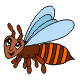 maľovanka včielka - pracovný list z ABC materská škola