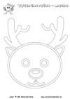 Lesné zvieratká – vystrihovačka – maska jeleň