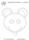 Lesné zvieratká – vystrihovačka – maska myš