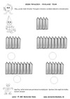 Sedem trpaslíkov - Drievko – slovná zásoba, matematika, grafomotorika - pracovný list z ABC materská škola