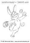 Strana 5 - Maľovanka Zajačik s vajíčkami - Rozvíjame grafomotoriku - pracovný list ABC materské školy
