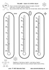 Teplomer – Koľko je stupňov Celzia  – reč, matematika a logické myslenie - pracovný list z ABC