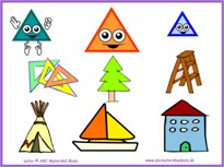 Geometrické tvary – trojuholník - pracovné listy na IT