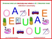 abeceda - samohlásky A E I O U - pracovné listy na Interaktívnu tabuľu z ABC