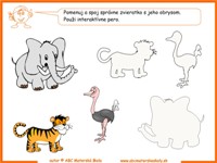 pracovný list zoo