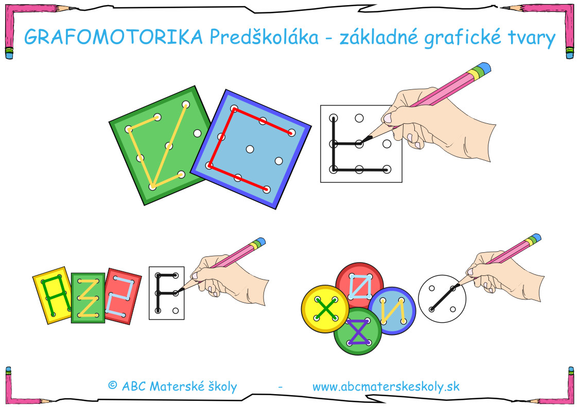 Grafomotorika predškoláka - kreslíme základné grafické tvary