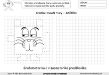 Mačka – kreslíme hranaté tvary – Grafomotorika, vizuomotorika predškoláka