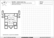 Kravička – kreslíme podľa predlohy - Grafomotorika, vizuomotorika predškoláka
