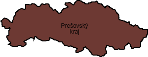 Mapa Prešovského kraja