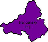 Mapa Trenčianskeho kraja