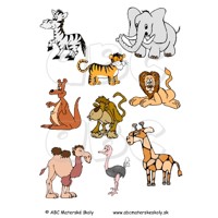 ZOO - Exotické zvieratá - kolekcia obrázkov na Interaktívnu tabuľu
