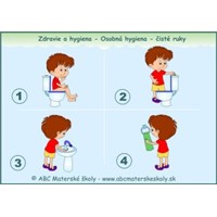 ZDRAVIE A HYGIENA - 53 ks pre 5 detí - tlačené pracovné listy pre materské školy