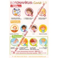 Koronavírus - Varovanie, Príznaky, Prevencia - Leták 50 ks