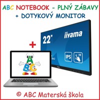 ABC DIGITÁLNY SET - ABC NOTEBOOK + Dotykový monitor + 247 Hier + 4x DARČEK