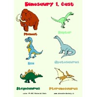 Dinosaury 1.časť - Maľovanky 61 ks pre 10 detí predškolského veku z ABC materské školy