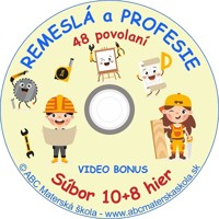 CD HRY REMESLÁ a PROFESIE - Vzdelávacie hry - 10 + 8 + VIDEO BONUS
