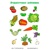 Poznávame ovocie a zeleninu - 32 ks pre 5 detí predškolského veku - pracovné listy z ABC škôlka